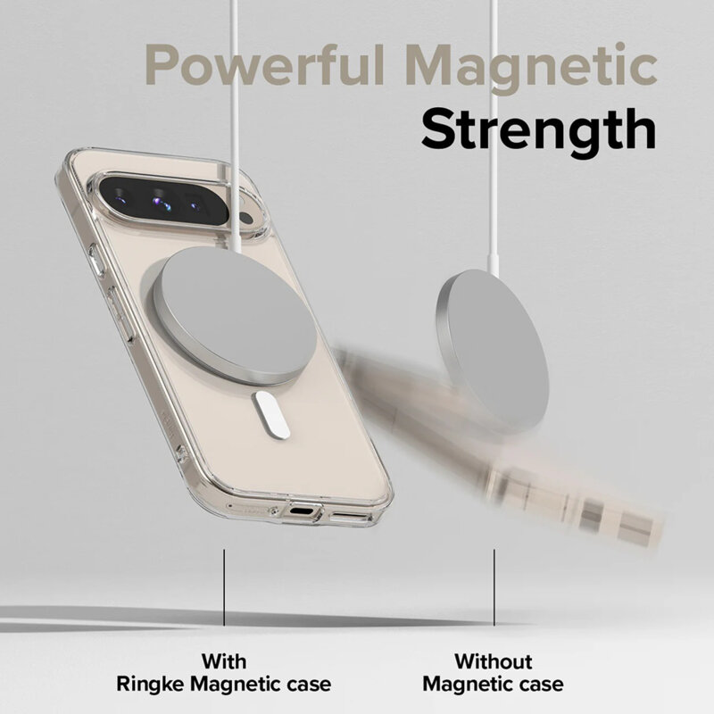 Husa Google Pixel 9 Pro XL Ringke Fusion MagSafe, transparenta