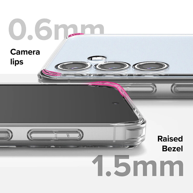 Husa Samsung Galaxy S24 FE Ringke Fusion, transparenta mata