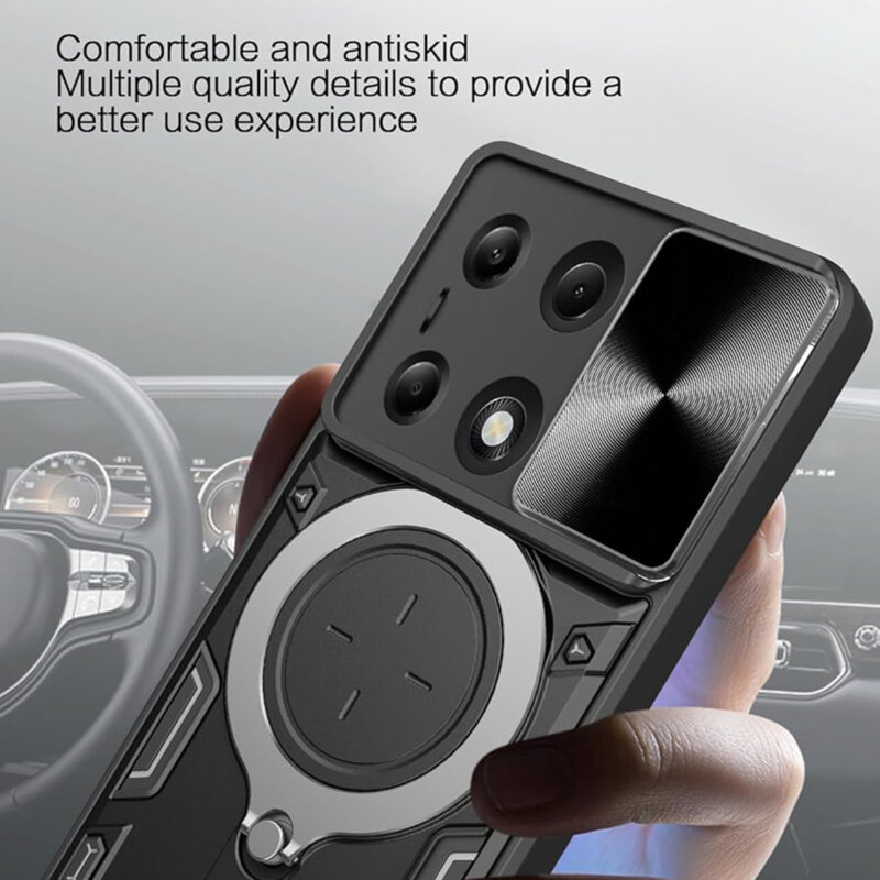 Husa Xiaomi Redmi Note 13 Pro 4G Techsuit CamGuard Pro, negru