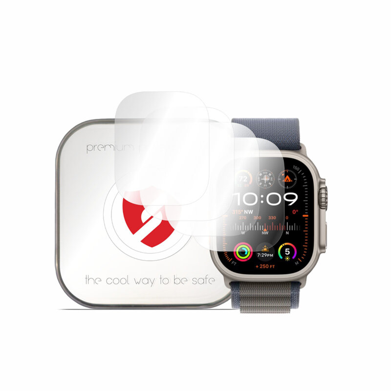 [Pachet 4x] Folie regenerabila premium Apple Watch Ultra Smart Protection Classic, transparenta