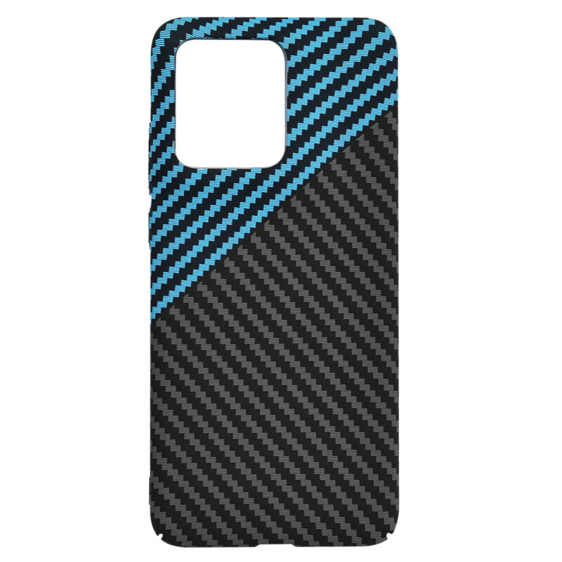 Husa Motorola ThinkPhone 25 Techsuit Carbonite FiberShell, bleu