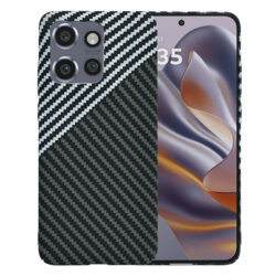 Husa Motorola ThinkPhone 25 Techsuit Carbonite FiberShell, gri