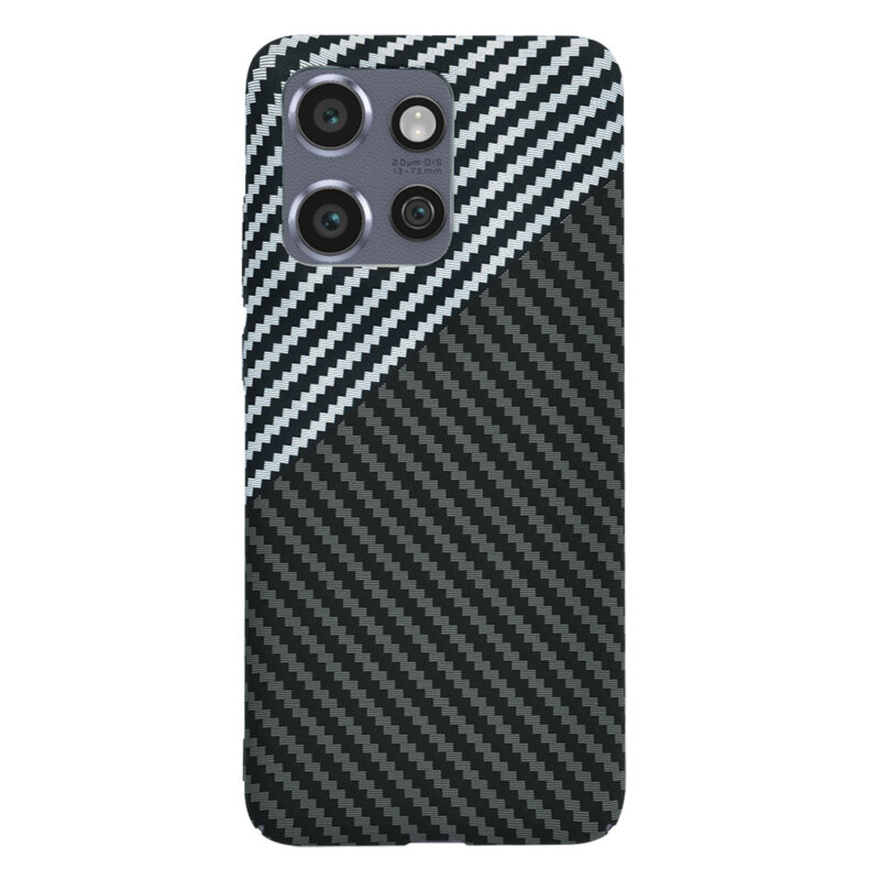 Husa Motorola ThinkPhone 25 Techsuit Carbonite FiberShell, gri