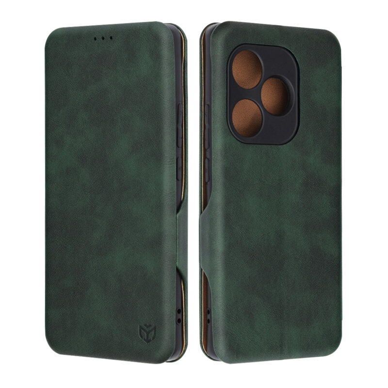Husa 360° Realme GT 6 Techsuit Safe Wallet Plus, verde