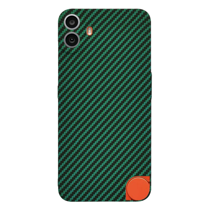 Husa Nothing CMF Phone 1 Techsuit Carbonite FiberShell, verde