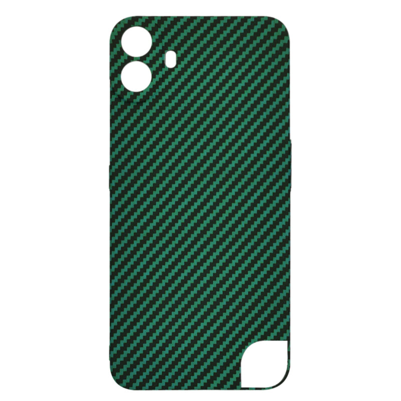 Husa Nothing CMF Phone 1 Techsuit Carbonite FiberShell, verde