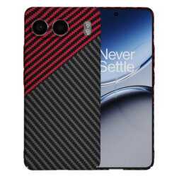 Husa OnePlus Nord 4 Techsuit Carbonite FiberShell, rosu inchis