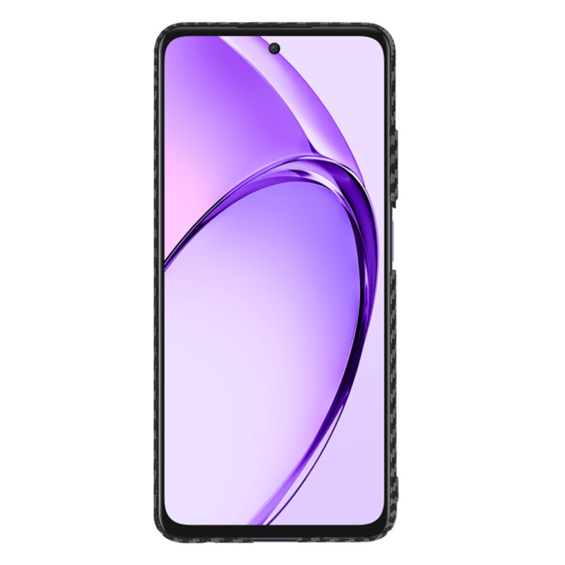 Husa Oppo A80 5G Techsuit Carbonite FiberShell, negru