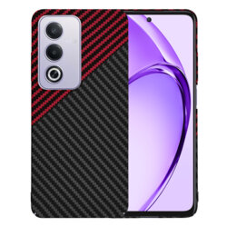 Husa Oppo A80 5G Techsuit Carbonite FiberShell, rosu inchis