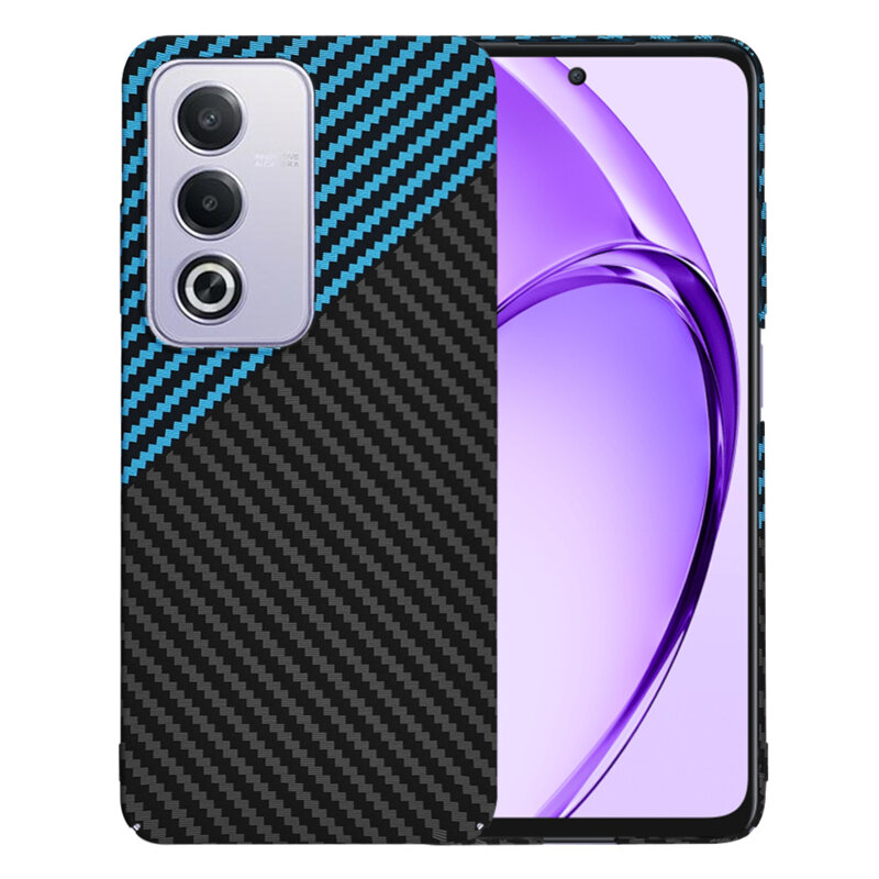 Husa Oppo A80 5G Techsuit Carbonite FiberShell, bleu