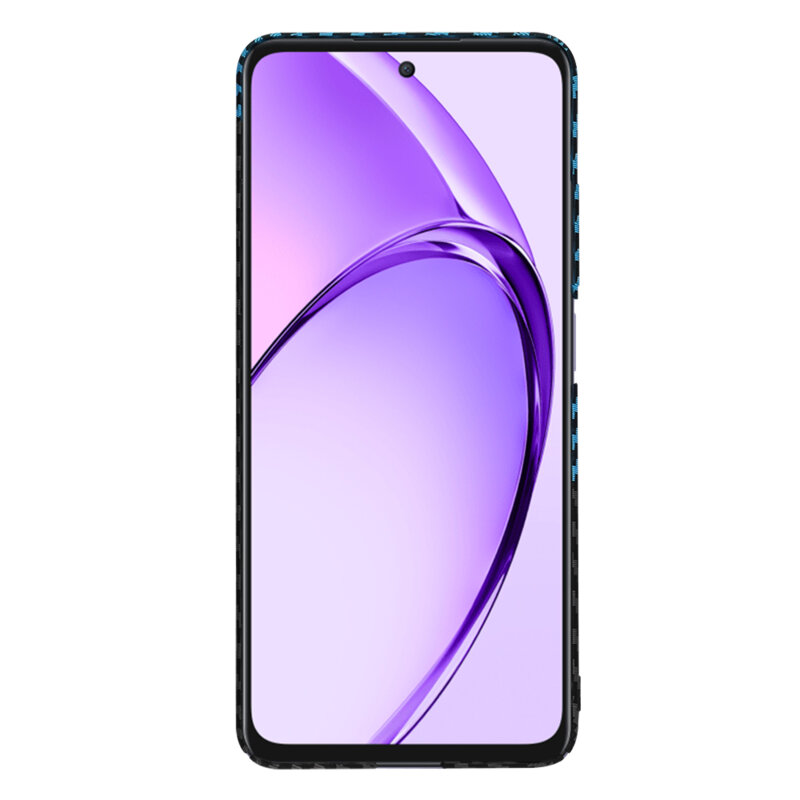 Husa Oppo A80 5G Techsuit Carbonite FiberShell, bleu