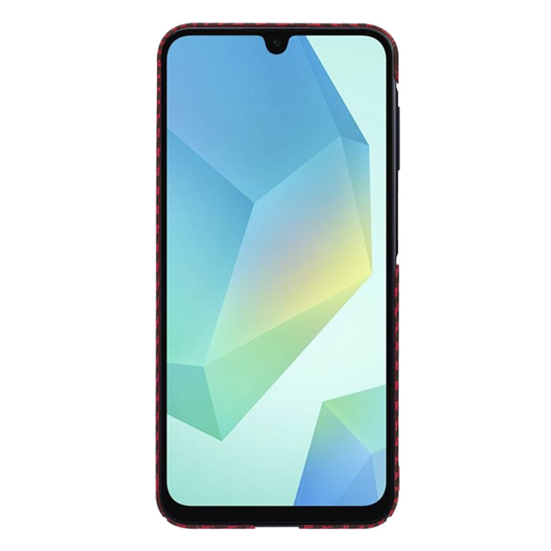 Husa Samsung Galaxy A16 5G Techsuit Carbonite FiberShell, rosu