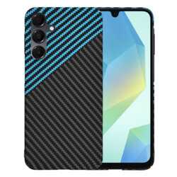 Husa Samsung Galaxy A16 Techsuit Carbonite FiberShell, bleu