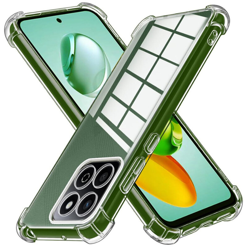 Husa Honor X7c Techsuit Shockproof Clear Silicone, transparenta