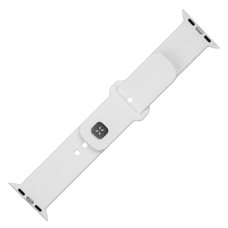 Curea Apple Watch 2 42mm Fixed Silicone Sporty Strap Set, alb