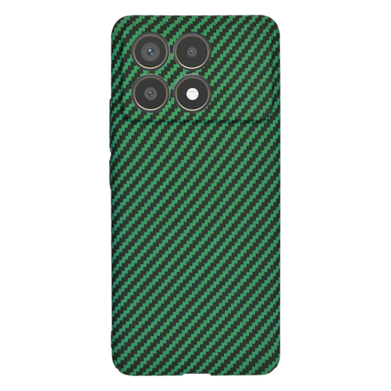 Husa Xiaomi Poco F6 Pro Techsuit Carbonite FiberShell, verde