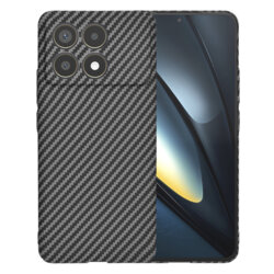 Husa Xiaomi Poco F6 Pro Techsuit Carbonite FiberShell, negru