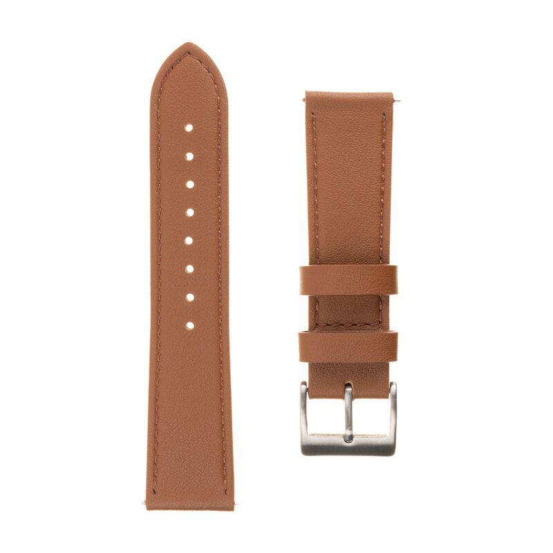 Curea Amazfit GTR 42mm Fixed Leather Strap, maro