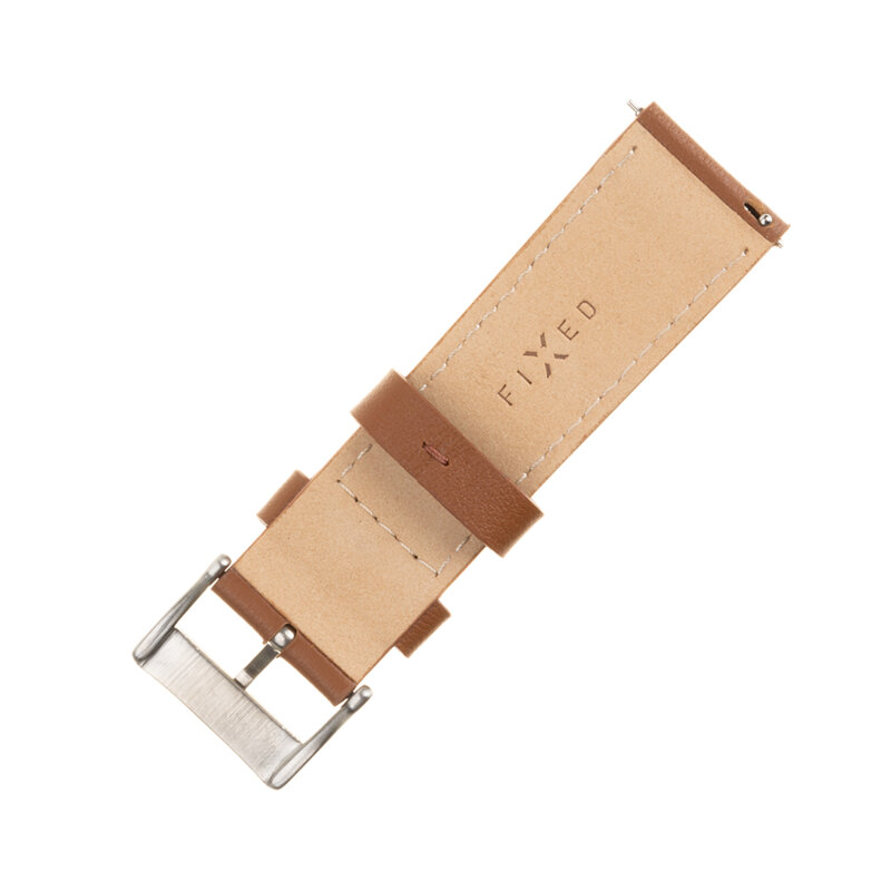 Curea Xiaomi Watch S1 Fixed Leather Strap, maro