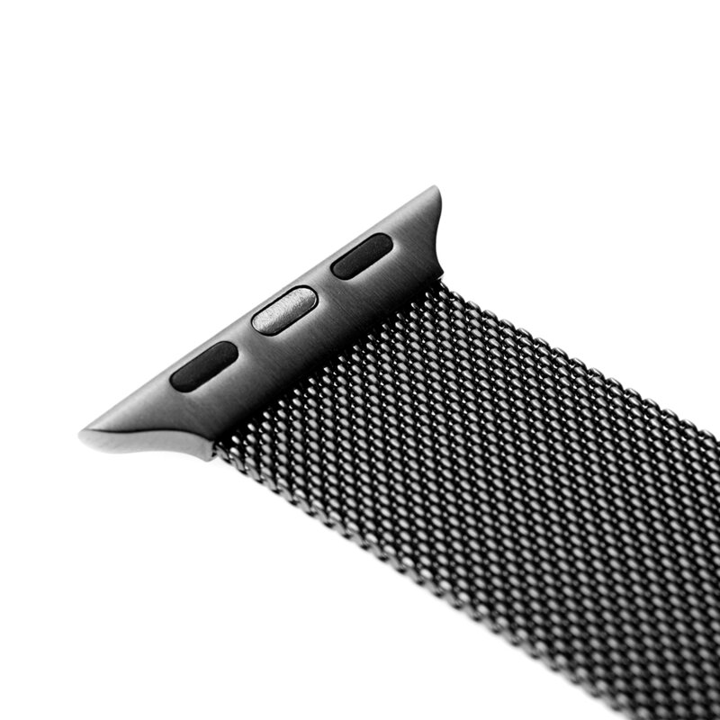 Curea Apple Watch 1 42mm Fixed Mesh Strap, negru