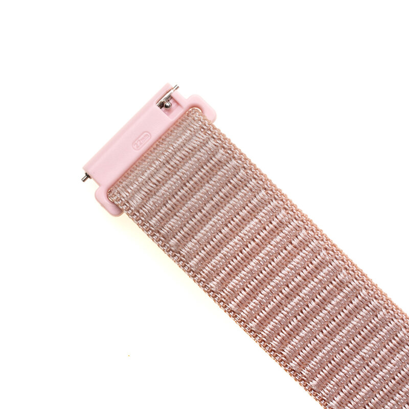 Curea Samsung Galaxy Watch6 44mm Fixed Nylon Strap, roz auriu