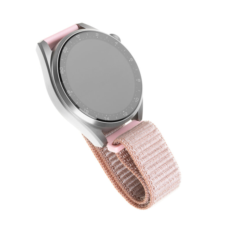 Curea Garmin Forerunner 245 Fixed Nylon Strap, roz auriu