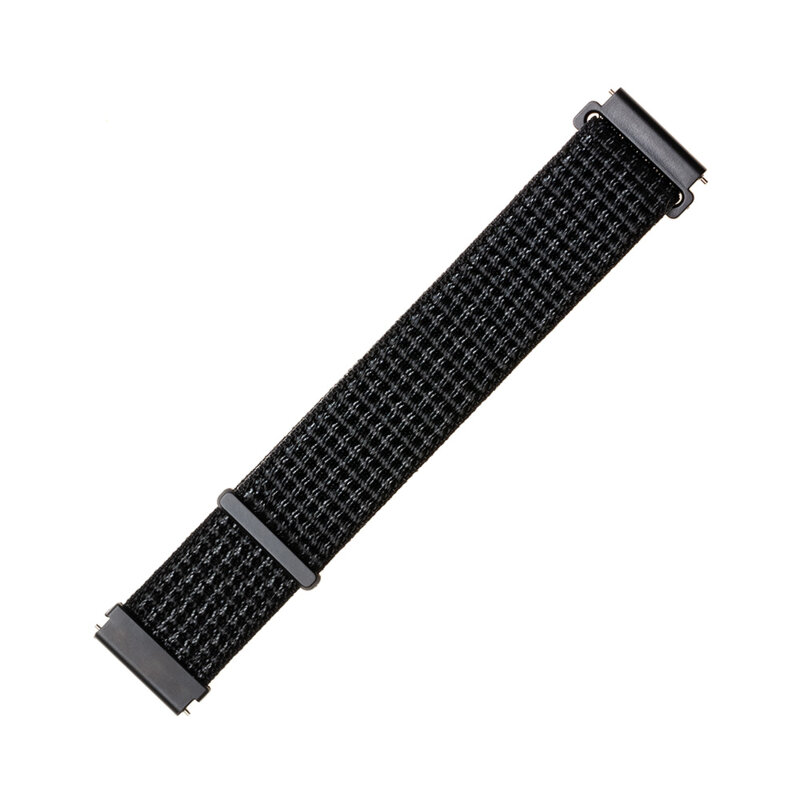 Curea Fossil Hybrid 22mm Fixed Nylon Strap, negru mat