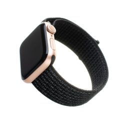 Curea Apple Watch 1 38mm Fixed Nylon Strap, negru mat