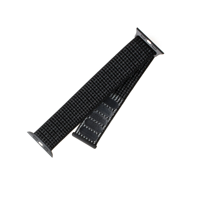 Curea Apple Watch 1 38mm Fixed Nylon Strap, negru mat