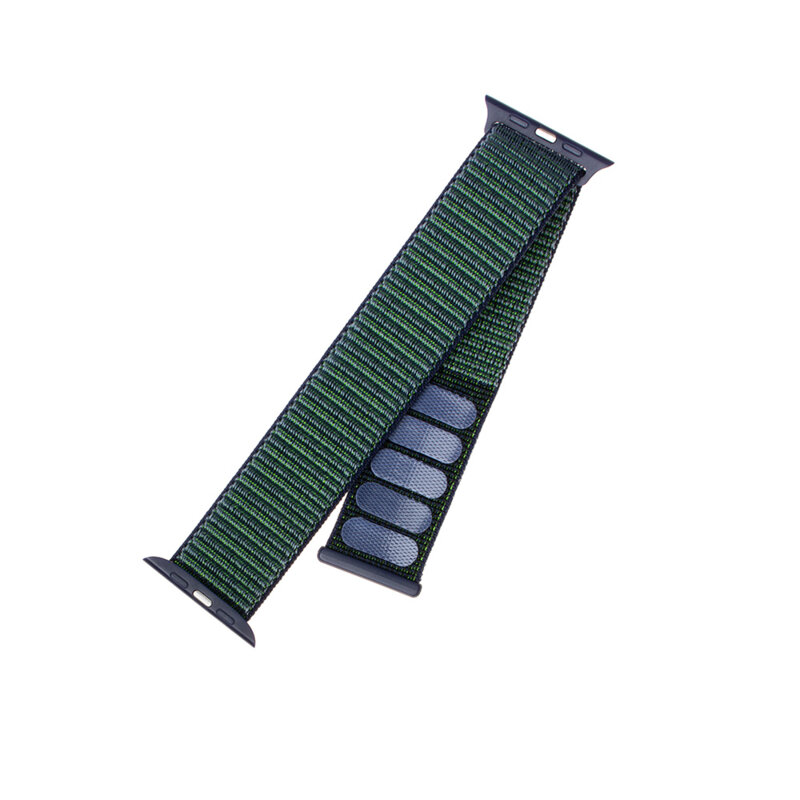 Curea Apple Watch 10 46mm Fixed Nylon Strap, bleumarin