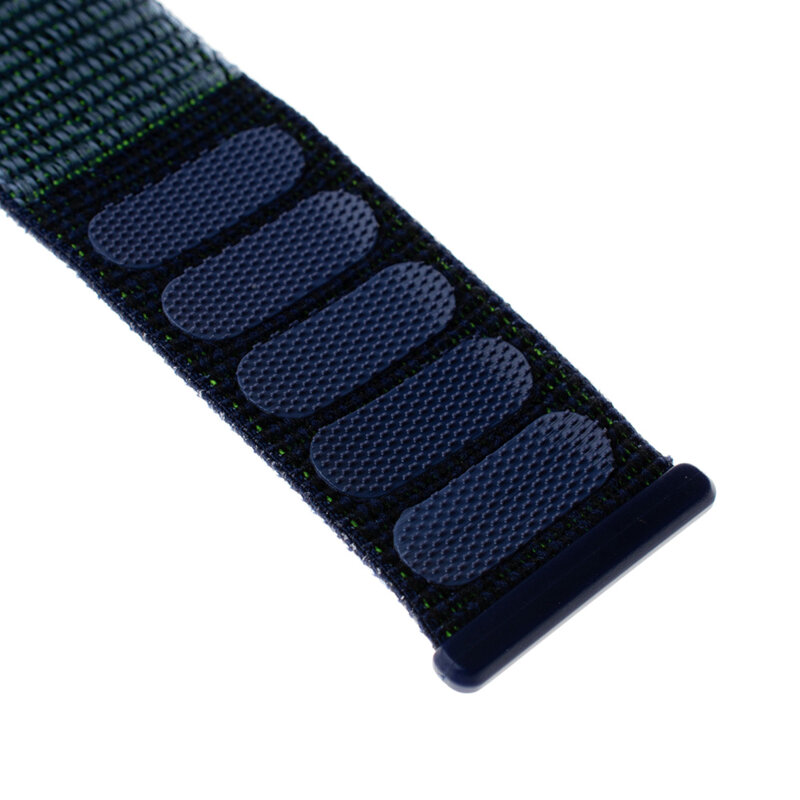 Curea Apple Watch 10 46mm Fixed Nylon Strap, bleumarin