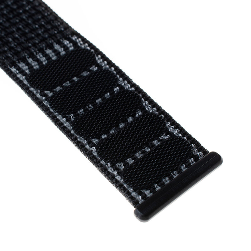 Curea Apple Watch 10 46mm Fixed Nylon Strap, negru mat