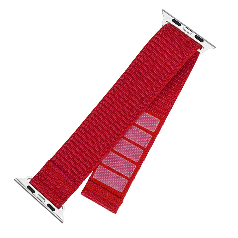 Curea Apple Watch 6 44mm Fixed Nylon Sporty Strap, rosu