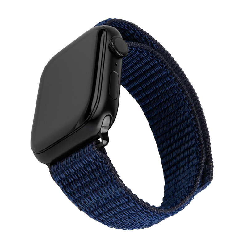 Curea Apple Watch 6 44mm Fixed Nylon Sporty Strap, bleumarin
