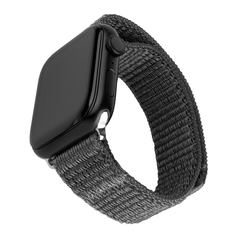 Curea Apple Watch 7 41mm Fixed Nylon Strap, gri