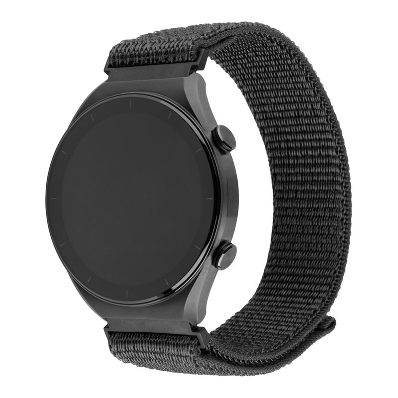 Curea Huawei Watch GT 46mm Fixed Nylon Strap, gri