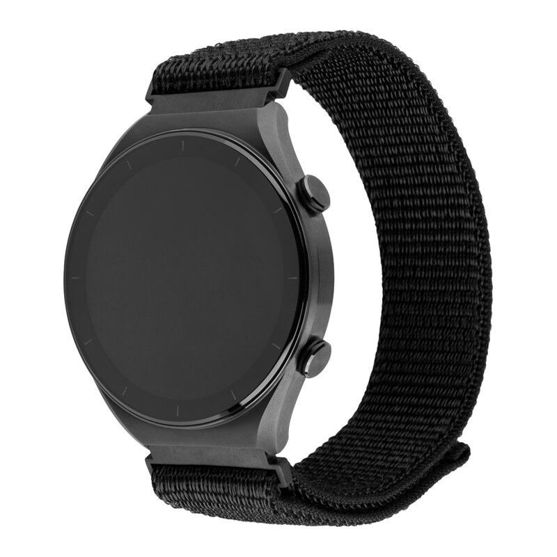 Curea Samsung Galaxy Watch 46mm Fixed Nylon Strap, negru