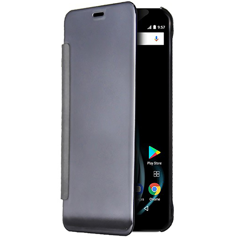Husa Originala Allview X4 Soul Infinity L Flip Clear View - Negru