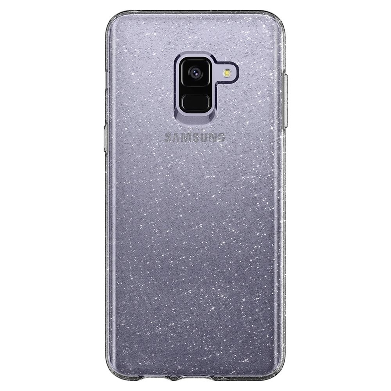 Husa Samsung Galaxy A8 2018 A530 Spigen Liquid Crystal Glitter - Crystal Quartz