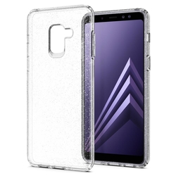 Husa Samsung Galaxy A8 2018 A530 Spigen Liquid Crystal Glitter - Crystal Quartz