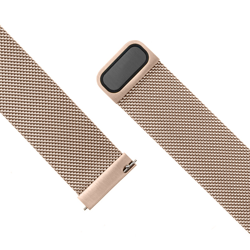Curea Huawei Watch GT 5 Pro 42mm Fixed Mesh Strap, roz auriu