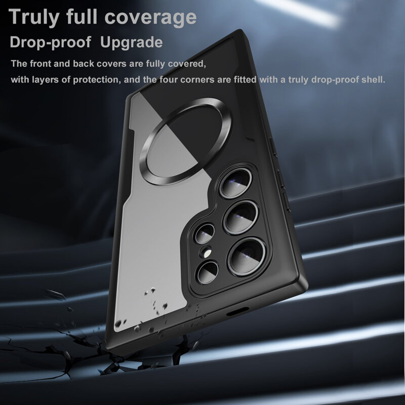 Husa 360° Samsung Galaxy S25 Ultra Techsuit ColorVerse MagSafe, negru