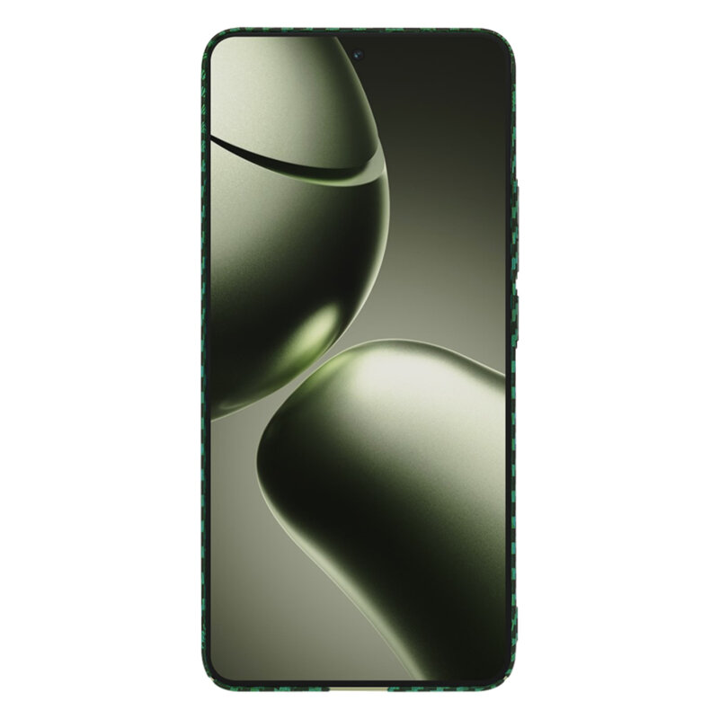 Husa Xiaomi 14T Techsuit Carbonite FiberShell, verde