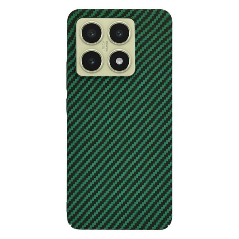 Husa Xiaomi 14T Techsuit Carbonite FiberShell, verde
