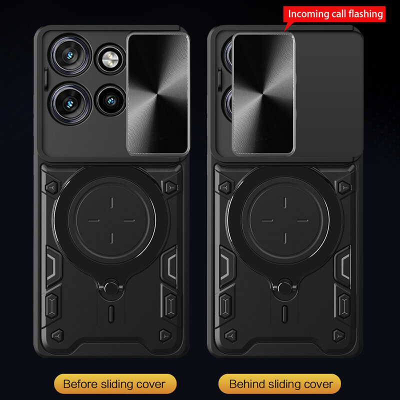 Husa Motorola ThinkPhone 25 Techsuit CamGuard Pro, roz auriu