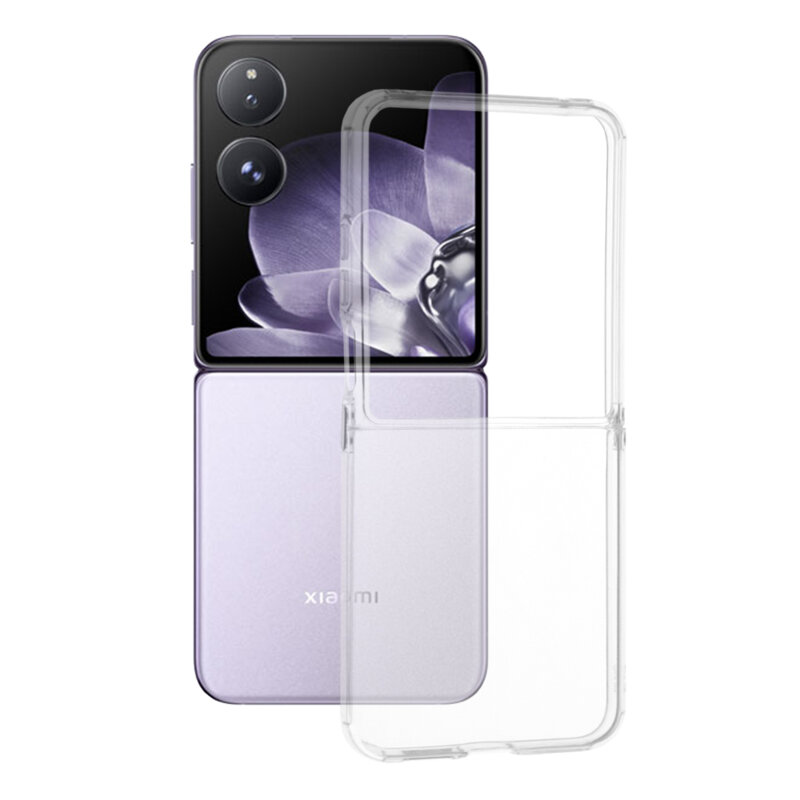Husa Xiaomi Mix Flip Techsuit Clear Silicone, transparenta