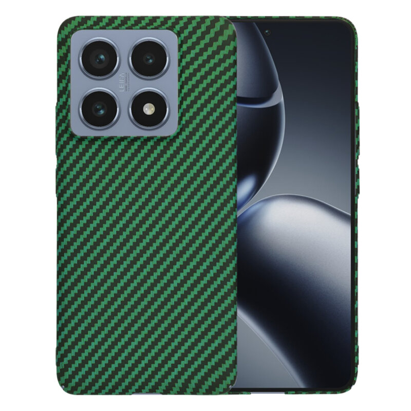 Husa Xiaomi 14T Pro Techsuit Carbonite FiberShell, verde