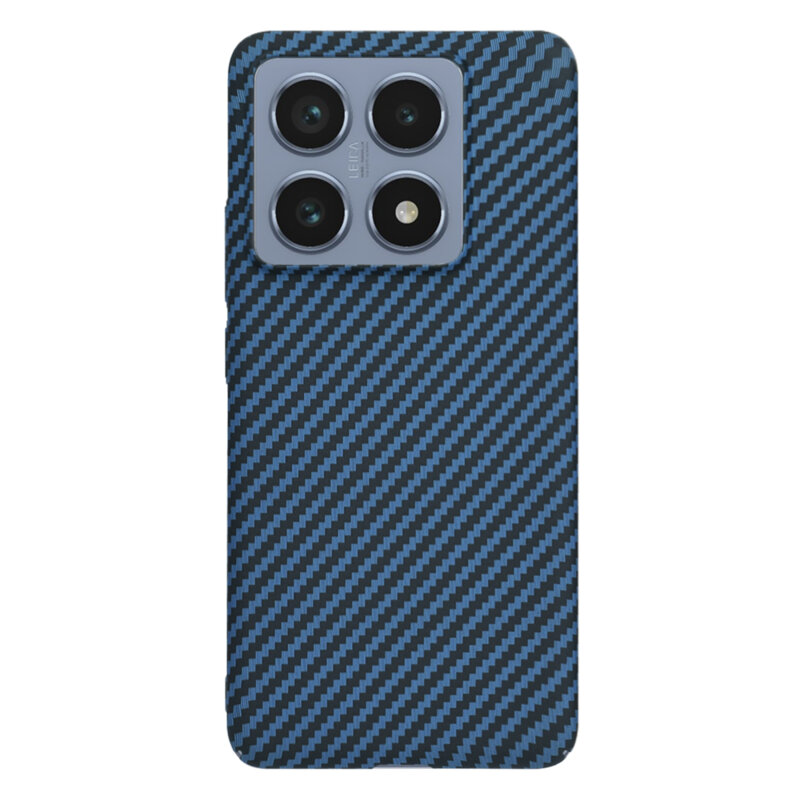 Husa Xiaomi 14T Pro Techsuit Carbonite FiberShell, cyan