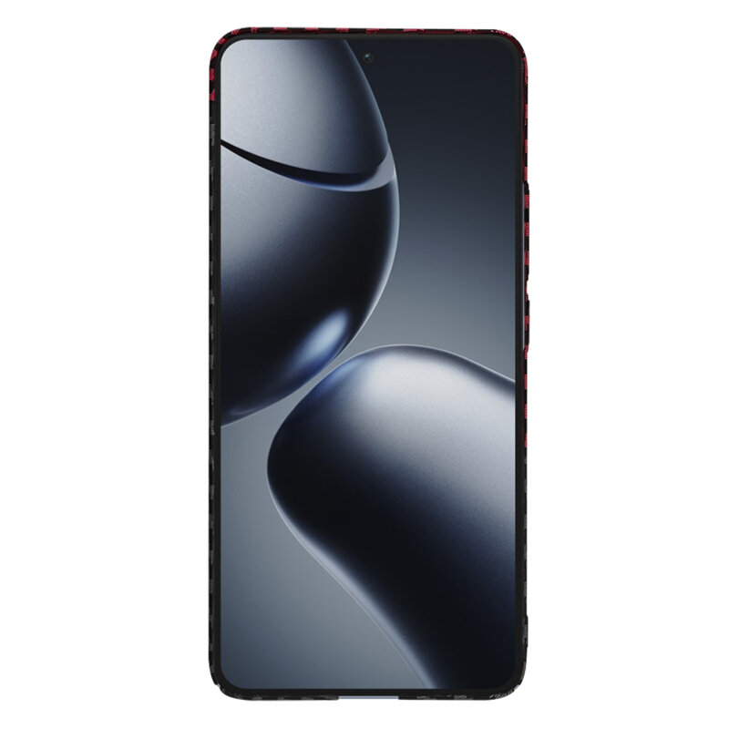 Husa Xiaomi 14T Pro Techsuit Carbonite FiberShell, rosu inchis