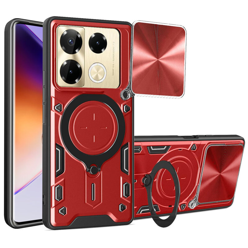Husa Infinix Note 40 Pro+ Techsuit CamGuard Pro, rosu